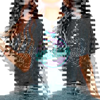 On My Husband's Last Nerve Saying Wife Life Women Women's Oversized Comfort T-Shirt - Thegiftio