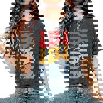 Ibi City Groovy レトロ レディースオーバーサイズコンフォートTシャツ - Kawaiitshirt