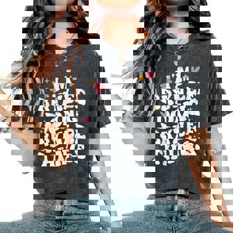 I'm Brynlee Doing Brynlee Things Retro Groovy Personalized Women's Oversized Comfort T-Shirt - Thegiftio UK