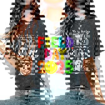 I'm Just Here For Field Day 2025 Teacher Field Day Boy Girl Women's Oversized Comfort T-Shirt | Mazezy