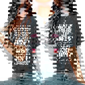 I'm Not Like Other Girls I Have Anxiety Mean Overstimulated Women's Oversized Comfort T-Shirt | Mazezy