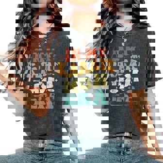 In My Karate Mom Era 面白い 空手 ママ ヴィンテージ 母の日 レディースオーバーサイズコンフォートTシャツ - Kawaiitshirt