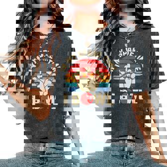 In Mypare Time I Bowl レトロ ボウリング ボウラー レディースオーバーサイズコンフォートTシャツ - Kawaiitshirt