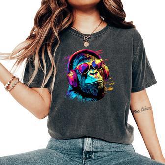 Inge Dj Avec Écouteurs Et Lunettes Deoleil Musique Fête T-shirt oversize confortable pour femme - Cadeauxyz