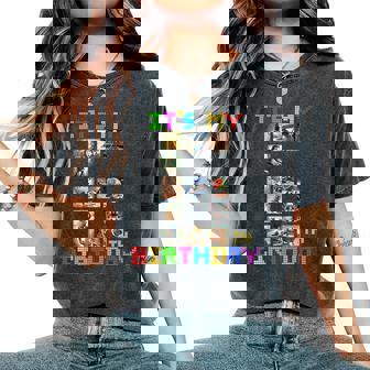 It's My 6Th Birthday 面白い イタリアン ブレイン ミーム 男の子 女の子 レディースオーバーサイズコンフォートTシャツ - Kawaiitshirt