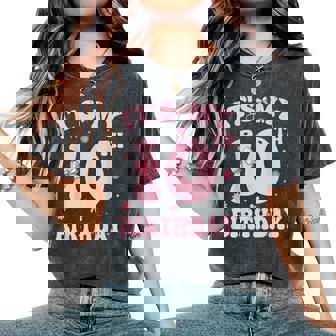 It's My 10Th Birthday Girl Coquette Bow Pink 10 Year Old Women's Oversized Comfort T-Shirt | Seseable UK