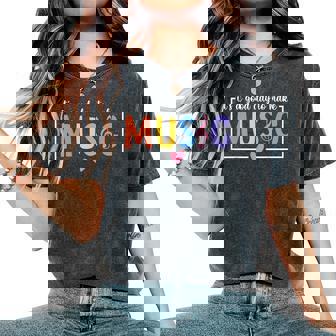 It's A Good Day To Make Music Musician Music Teacher Women's Oversized Comfort T-Shirt | Mazezy