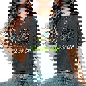 Jumping Spider Mom Spooder Mom Pet Spider Women's Oversized Comfort T-Shirt | Mazezy