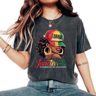 Junenth Black Girls Remembering My Ancestors Women's Oversized Comfort T-Shirt - Thegiftio UK