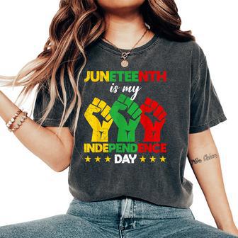 Junenth Is My Independence Day 1865 Freedom Day Women Women's Oversized Comfort T-Shirt - Thegiftio