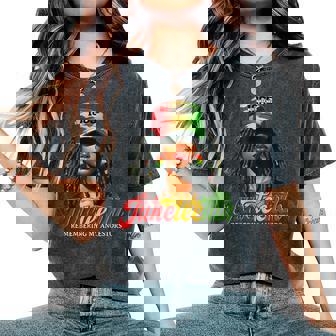 Junenth Loc'd Hair Remebering My Ancestors Women's Oversized Comfort T-Shirt | Mazezy