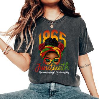 Junenth Remembering My Ancestors Black Junenth Women's Oversized Comfort T-Shirt - Thegiftio UK