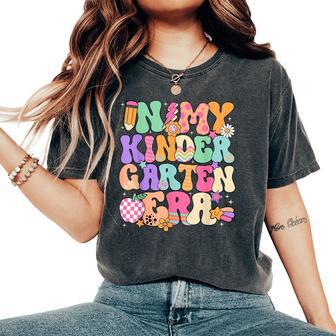 In My Kindergarten Era Cute Teacher Student Back To School Women's Oversized Comfort T-Shirt - Thegiftio UK