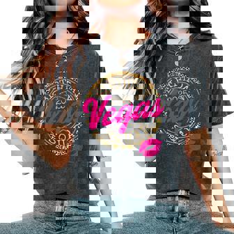 Las Vegas Girls Trip 2025 Crew Vegas Birthday Squad Women's Oversized Comfort T-Shirt | Seseable UK