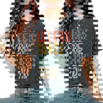 Legend 2007 18Th Birthday For Boy Girl 18 Year Old Women's Oversized Comfort T-Shirt - Thegiftio