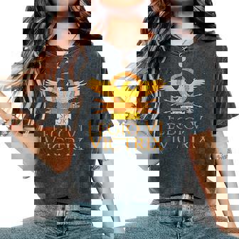 Legioiictrix Ancient Roman Imperial Legion -Pqr Camiseta extragrande cómoda para mujer - Regaloses