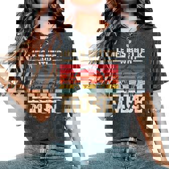 Life Is Better With Music Lover N Girls Boys Musician Women's Oversized Comfort T-Shirt - Thegiftio