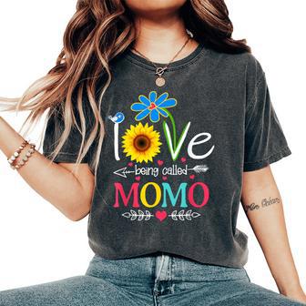 I Love Being Called Momo Grandma Mother's Day Women's Oversized Comfort T-Shirt - Thegiftio UK