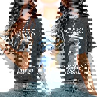 Maltese Mommyマルチーズ ママ 犬 お母さん 母の日 お母さん スウィート・マルチーズ レディースオーバーサイズコンフォートTシャツ - Kawaiitshirt