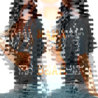 Mama Bearママベア ママベア 母の日 グリズリー ママベア レディースオーバーサイズコンフォートTシャツ - Kawaiitshirt