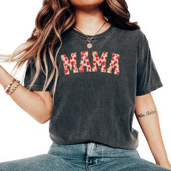 Mama Of The Berry First Birthday Strawberry Family Matching Women's Oversized Comfort T-Shirt - Thegiftio UK