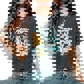 Mama Of The Big One Wave Surf 1St Birthday Boy Girl Family Women's Oversized Comfort T-Shirt | Seseable FR