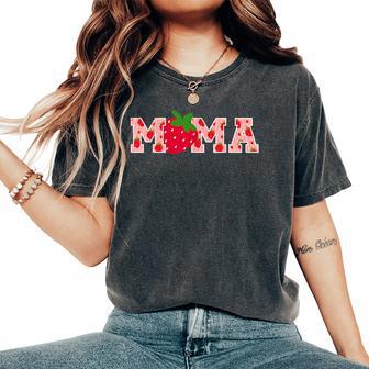 Mama Strawberry First Birthday Party Strawberry Women's Oversized Comfort T-Shirt - Thegiftio UK