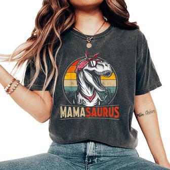 Mamasaurus Dinosaur Mom For Christmas Birthday Women's Oversized Comfort T-Shirt - Thegiftio UK
