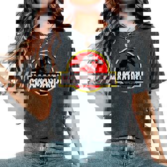 Mamasaurus Retrointage Divertido Camiseta extragrande cómoda para mujer - Regaloses