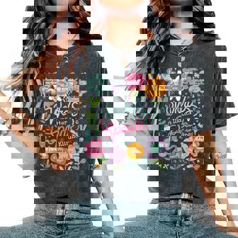 Words Matter Speak Kindness Inspirational Floral Positive Women's Oversized Comfort T-Shirt | Mazezy