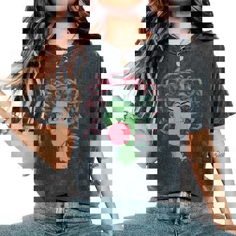 Medusa Bubblegum Mythological Snake Hair Goddess Women's Oversized Comfort T-Shirt - Monsterry