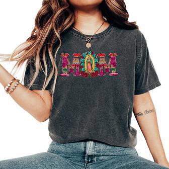 Mexican Mom Our Lady Virgen De Guadalupe Virgin Mary Women's Oversized Comfort T-Shirt - Thegiftio UK