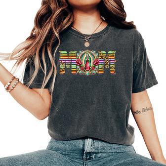 Mexican Mom Virgen De Guadalupe Mother's Day Latin Cinco Women's Oversized Comfort T-Shirt - Thegiftio UK