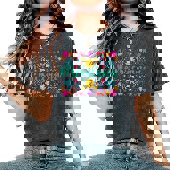 Mexicana Latina Mexican Girl Flowers Mexico Woman Women's Oversized Comfort T-Shirt - Thegiftio