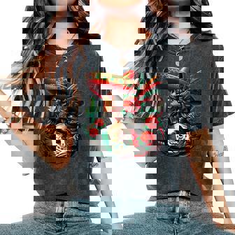 Mexico Flag Mexican Hispanic Siesta Pride Viva Mexico Women Women's Oversized Comfort T-Shirt | Mazezy