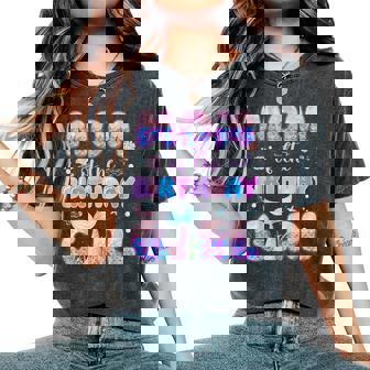 Mom Of The Birthday Mermaid Girl Family Matching Party Women's Oversized Comfort T-Shirt - Thegiftio