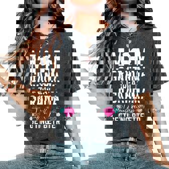 Mom Grandma Great-Grandma Mother’S Day Grandma Women's Oversized Comfort T-Shirt | Mazezy