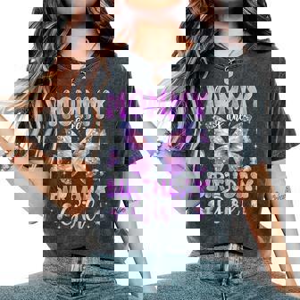 Mommy Of The Birthday Girl Butterfly Family Matching Women's Oversized Comfort T-Shirt | Seseable UK