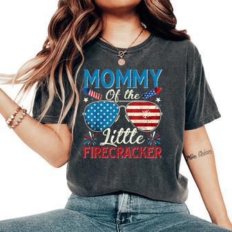 Mommy Of The Little Firecracker 4Th Of July Mom Women Women's Oversized Comfort T-Shirt - Thegiftio UK