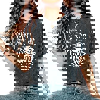 Mother Son Cruise 2025 Family Mom Son Matching Vacation Trip Women's Oversized Comfort T-Shirt | Mazezy