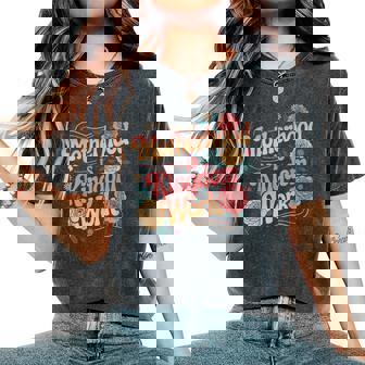 Motherhood Is Kingdom Work Floral Vintage Women's Oversized Comfort T-Shirt | Mazezy