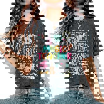 Music Teacher Music Teacher First Day Of School Women's Oversized Comfort T-Shirt - Monsterry