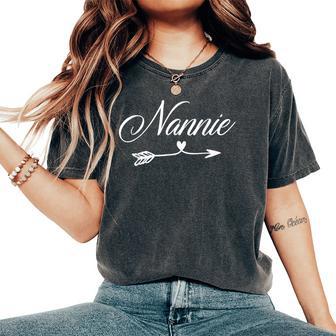 Nannie Heart Mother's Day Nannie Women's Oversized Comfort T-Shirt - Thegiftio UK