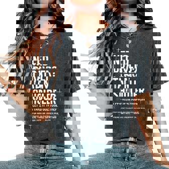 Need Prayer Tap My Shoulder Bible Verse Christian On Back Women's Oversized Comfort T-Shirt - Monsterry
