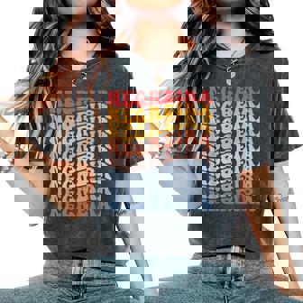 Negreira City Groovy Retro Camiseta extragrande cómoda para mujer - Regaloses