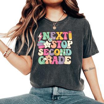 Next Stop 2Nd Grade 1St First Grade Graduation Last Day Women's Oversized Comfort T-Shirt - Thegiftio UK