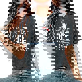 That Is My Niece Out There Baseball Aunt Mother Day Women's Oversized Comfort T-Shirt - Thegiftio