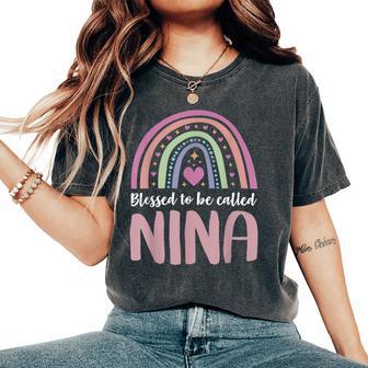 Nina For Grandma Blessed Nina Women's Oversized Comfort T-Shirt - Thegiftio UK