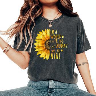 Be A Nini Grandma Nini Grandmother Women's Oversized Comfort T-Shirt - Thegiftio UK