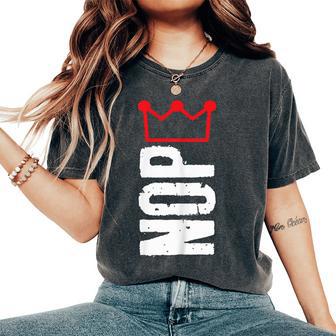 No Kings In America Nope Political Women Women's Oversized Comfort T-Shirt - Thegiftio UK